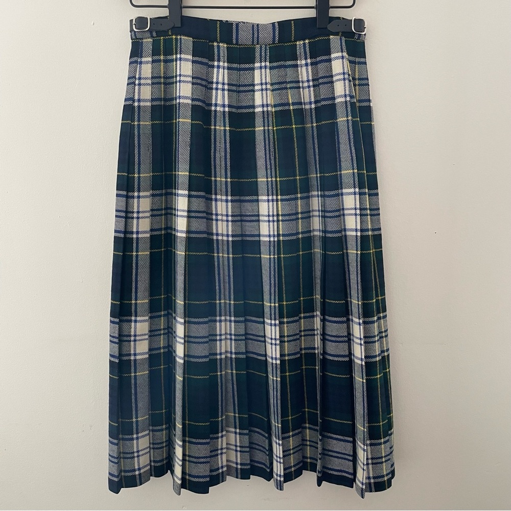 Edinburgh Woollen Mill tartan plaid pleated kilt skirt - Picture 2 of 6